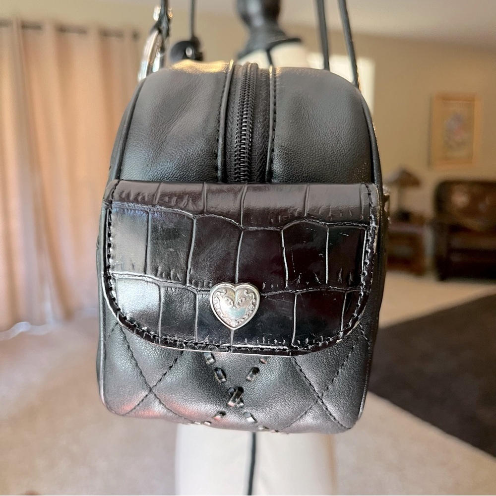 ❤️BRIGHTON QUILTED LEATHER SHOULDER BAG 💯AUTH - Picture 5 of 16